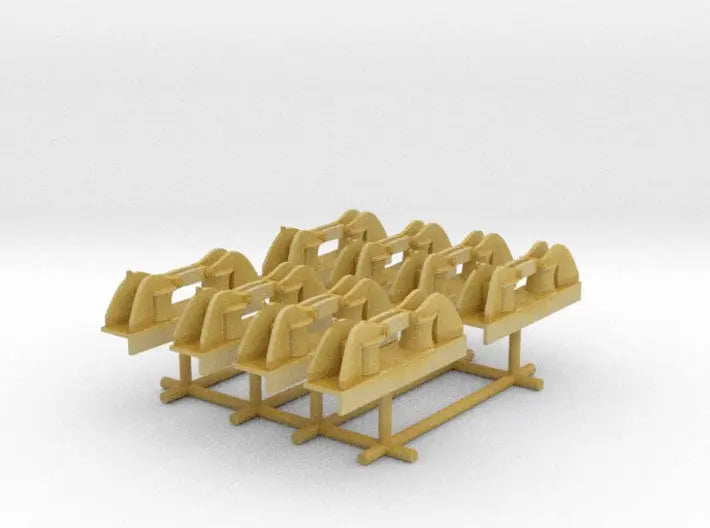 1/128 DKM Side Big Roller Fairlead SET x8 - distefan 3d print