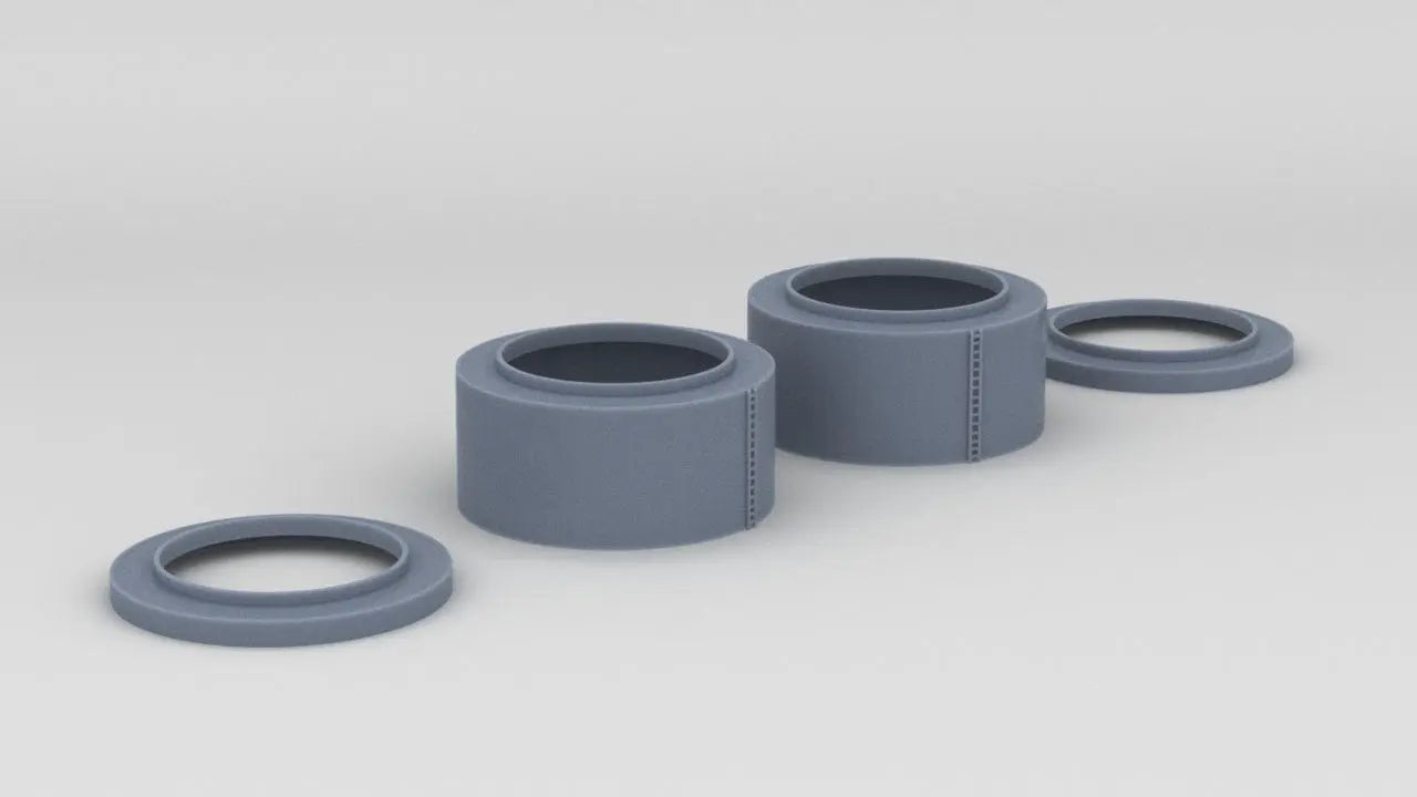 1/128 HMS 15-inch 381mm Mark I Gun Turret Barbette Set (4pcs) - distefan 3d print