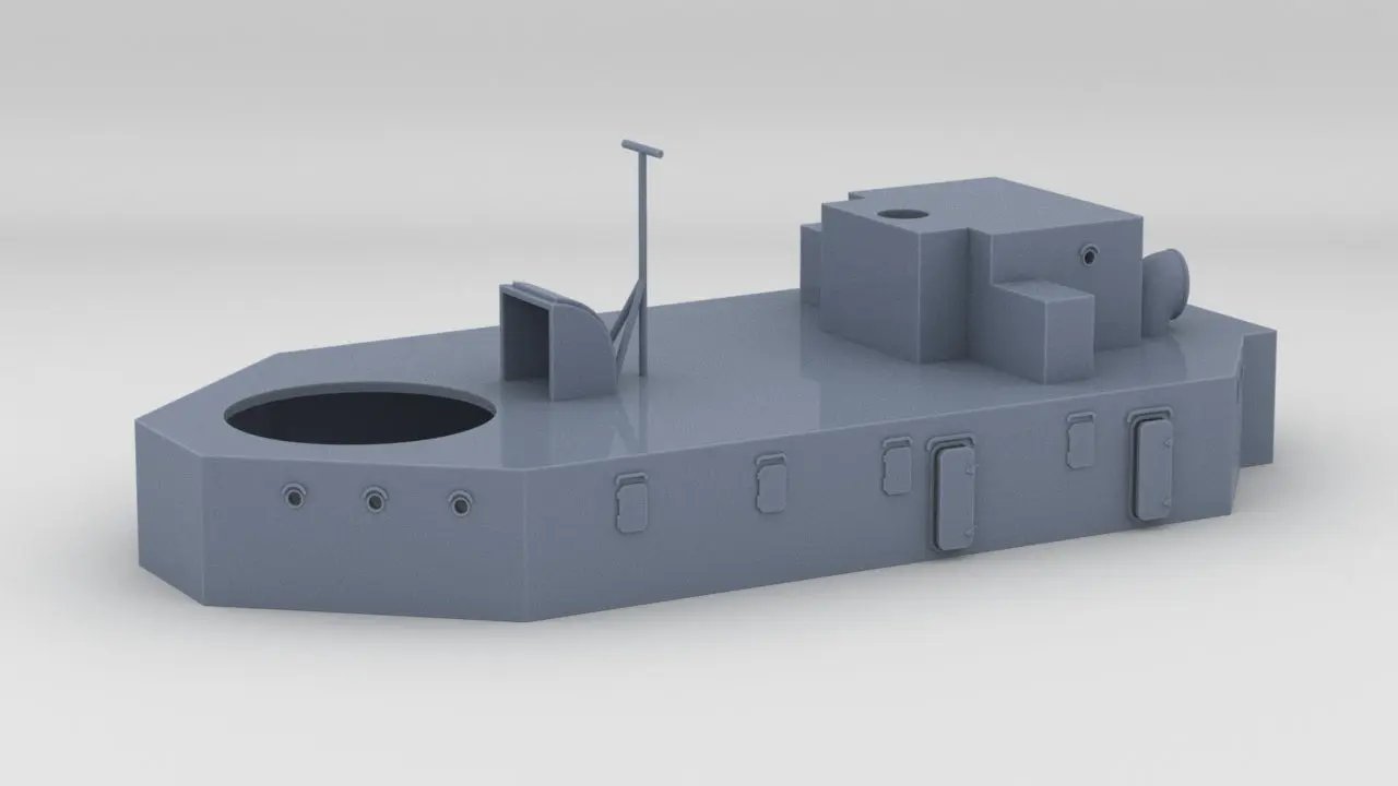 1/128 HMS Dido Aft Deck 1 Protosoon