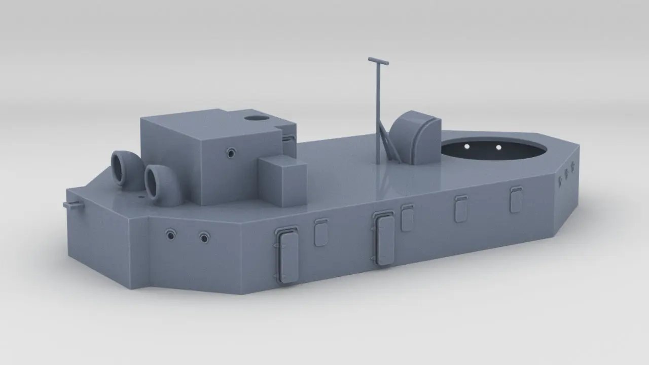 1/128 HMS Dido Aft Deck 1 Protosoon