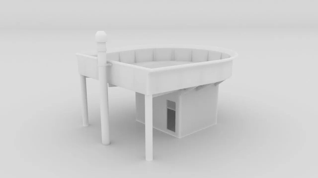 1/128 HMS Hood - Aft Deck 1 Housing 3dspro