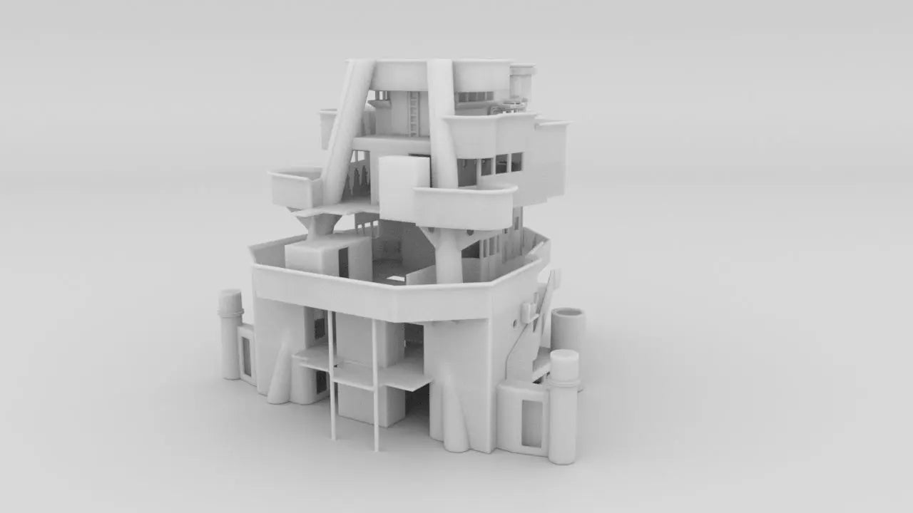1/128 HMS Hood - Forward Deck 3 Bridge 3dspro