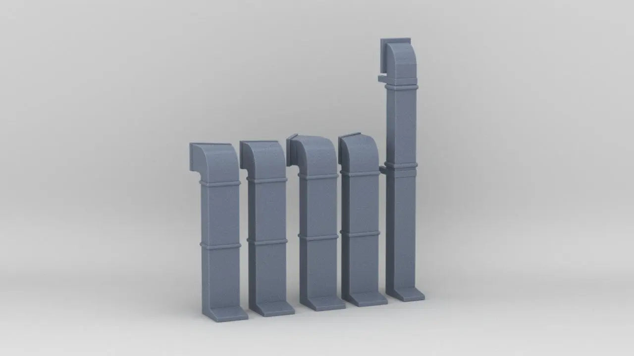1/128 HMS Hood - Forward Deck Vents Set (5pcs) - distefan 3d print