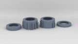 1/128 HMS Hood Twin 15 in 381mm Gun Barbette Set (4pcs)