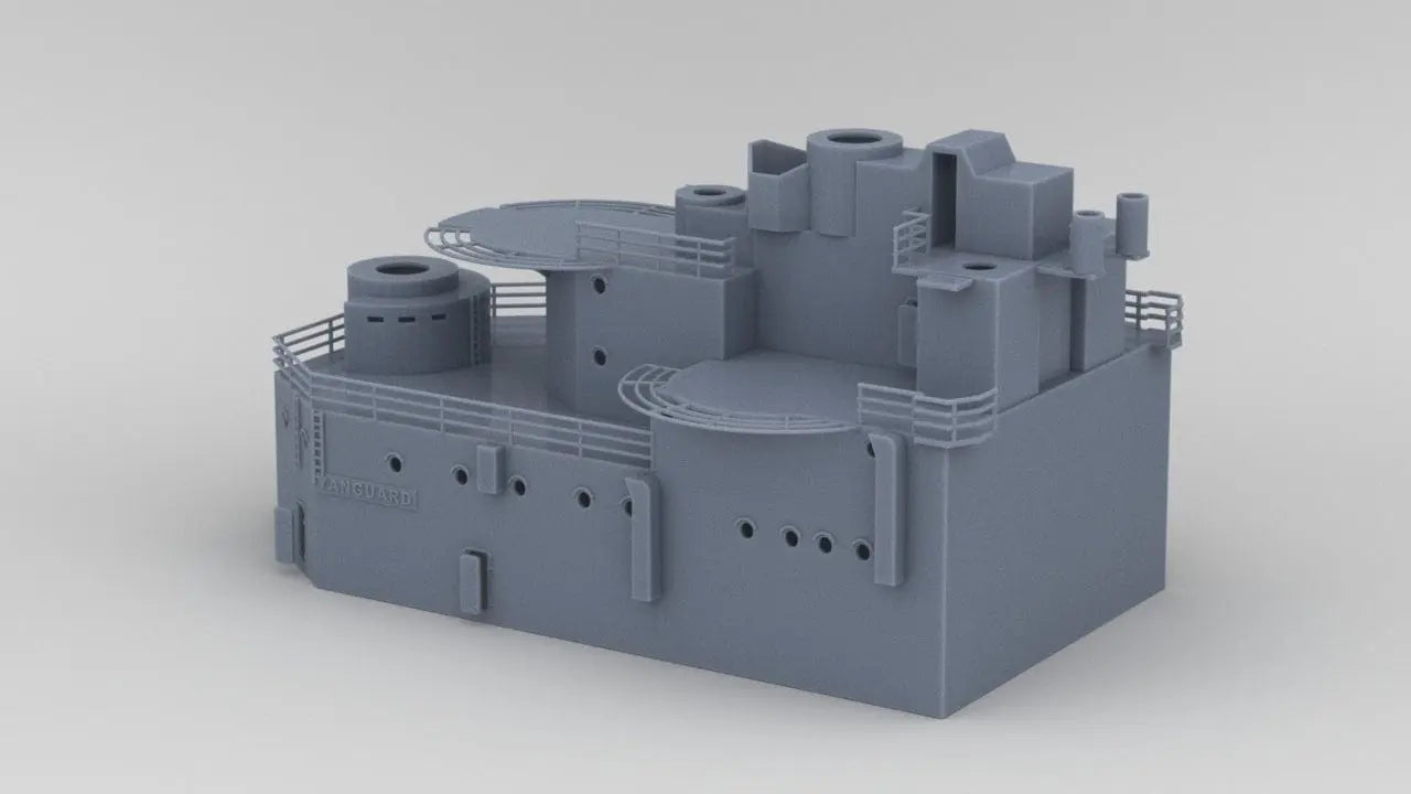 1/128 HMS Vanguard Aft Superstructure Decks - distefan 3d print