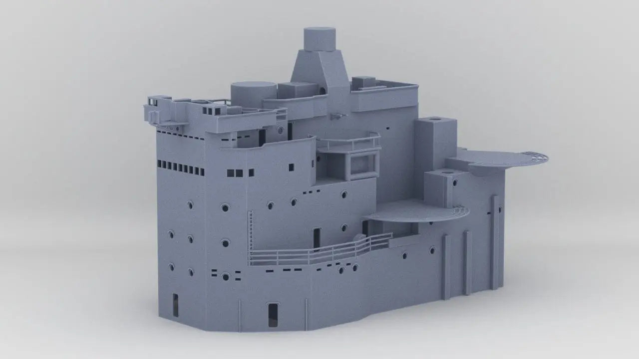 1/128 HMS Vanguard Bridge Superstructure - distefan 3d print
