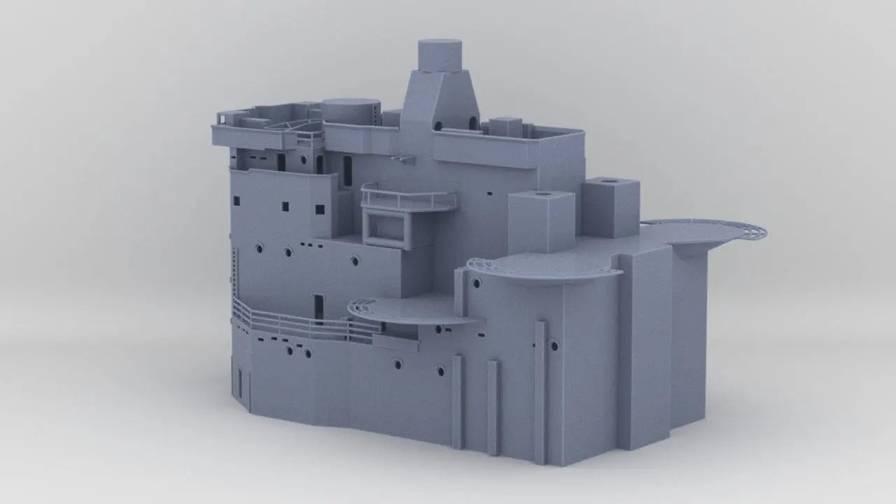 1/128 HMS Vanguard Bridge Superstructure - distefan 3d print