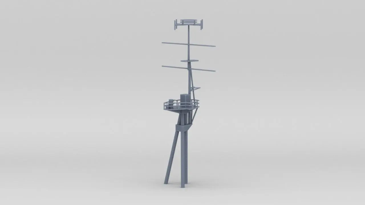 1/128 HMS Vanguard Forward Mast Set - distefan 3d print