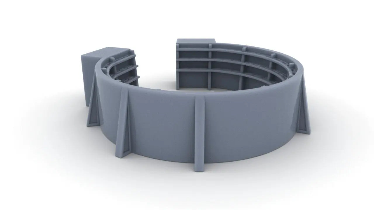 1/128 USN 40mm Bofors Tub Shield with Shell Bracket Resin3Dinteractive