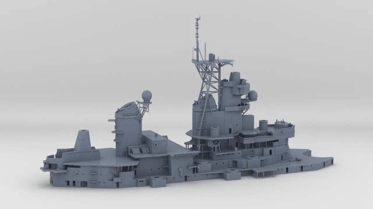 1/128 USS Iowa '84 Superstructure Set - distefan 3d print