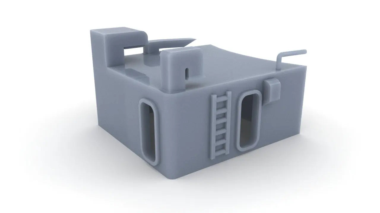 1/128 USS Missouri (BB-63) Forward Barbette House Resin3Dinteractive
