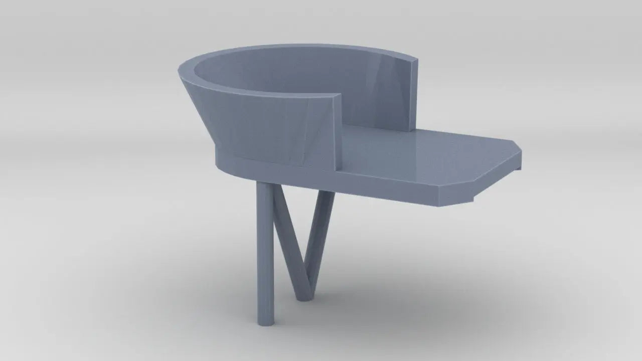 1/128 USS Missouri (BB-63) Forward Deck 5 Searchlight Platform - distefan 3d print