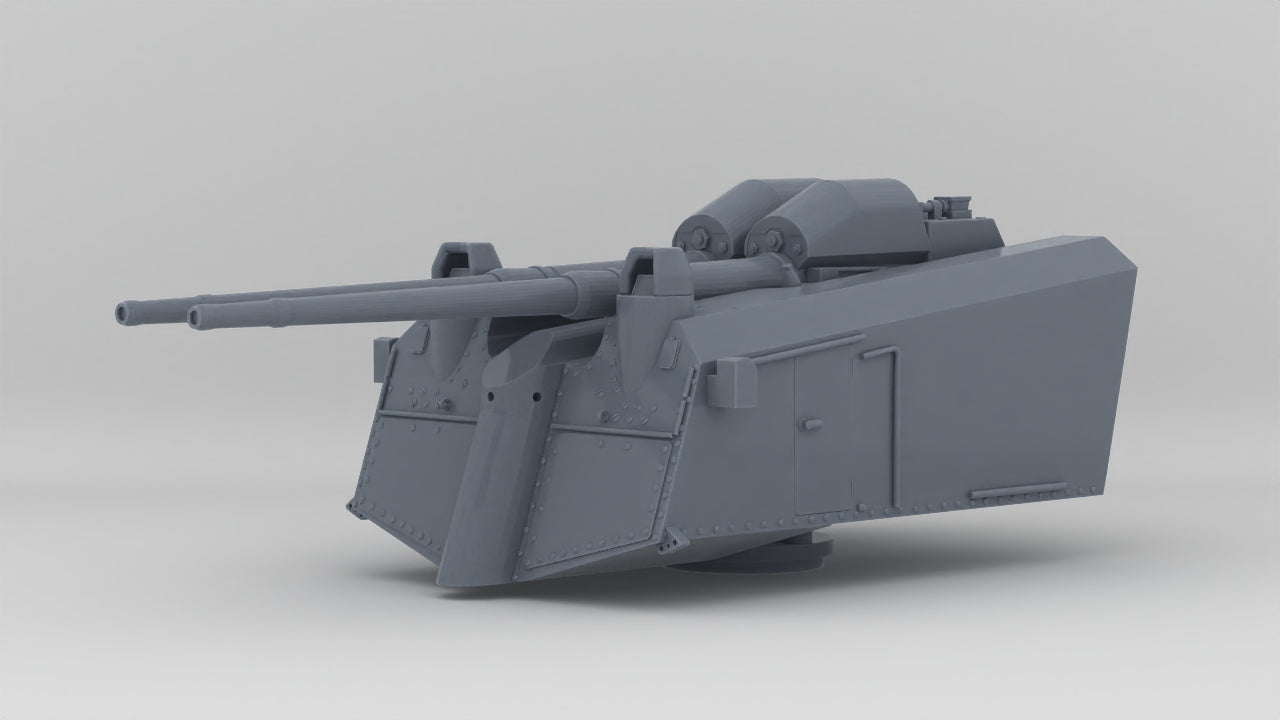 1/128 DKM 10.5cm SK C/33 Twin Gun Resin3Dinteractive