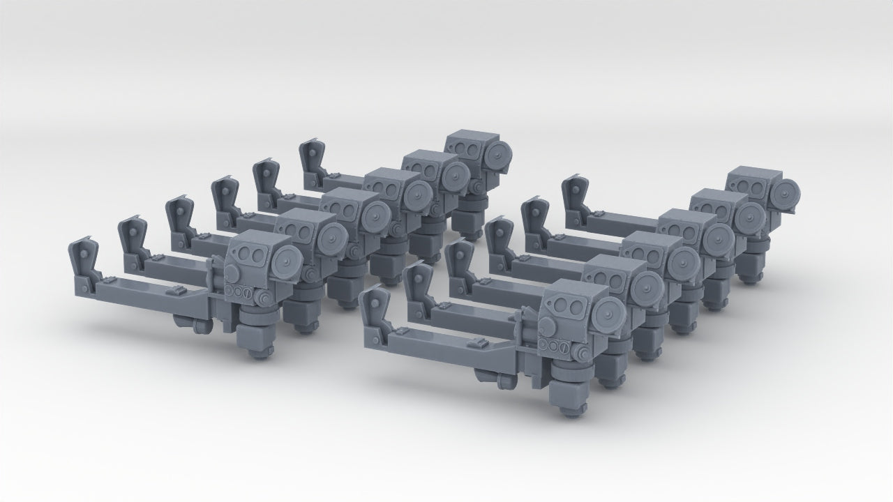 1/128 DKM 10.5cm/45 (4.1in) SK C/32 Calculator R-Side Set (12pcs) - distefan 3d print