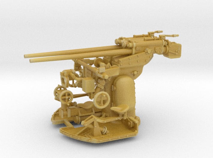 1/128 DKM 3.7 cm SK C/30 twin gun mounting - distefan 3d print