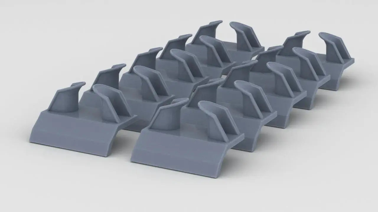 1/128 DKM Bismarck Chock Set (10pcs) - distefan 3d print