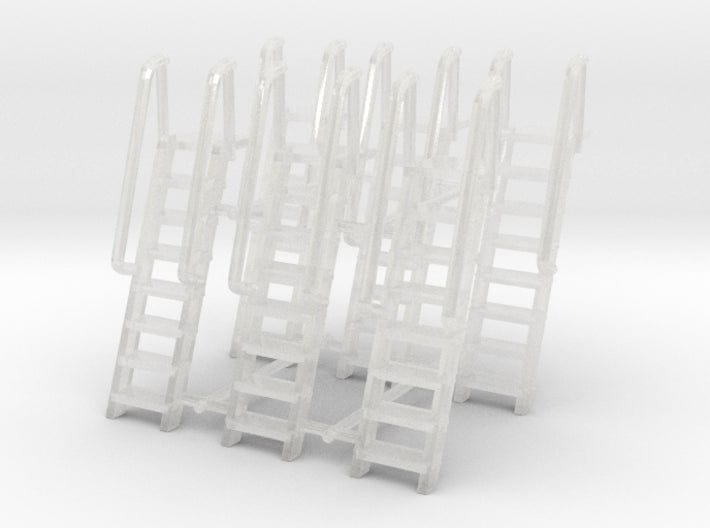 1/128 DKM Destroyer gangway (ladder) v1 set 6pcs - distefan 3d print
