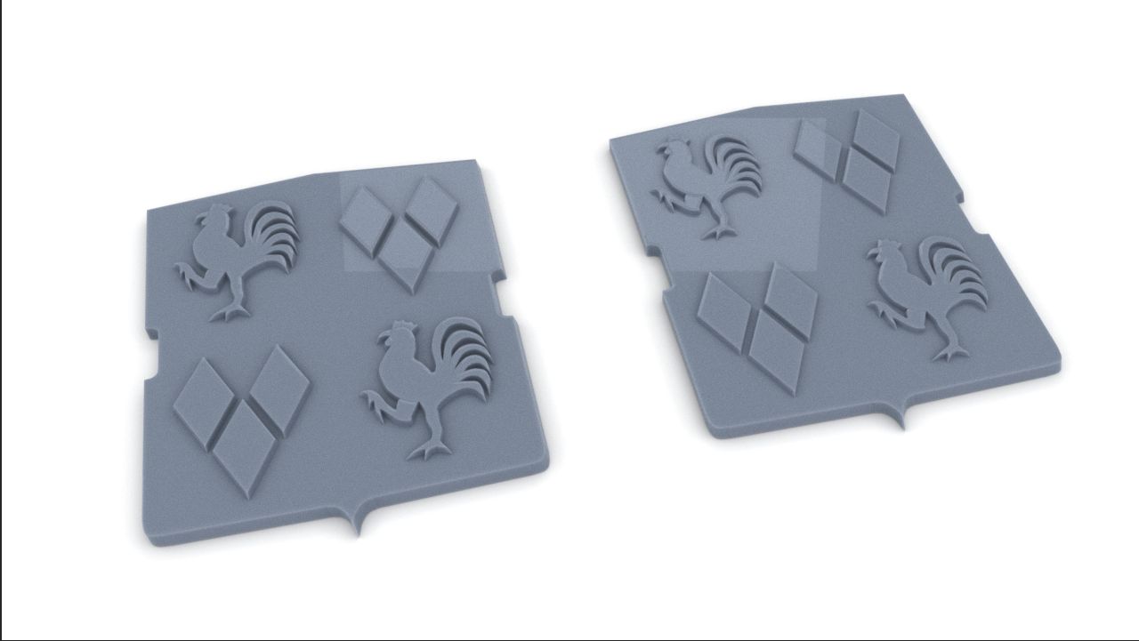 1/128 DKM Graf Spee Bow Motif Set Resin3Dinteractive