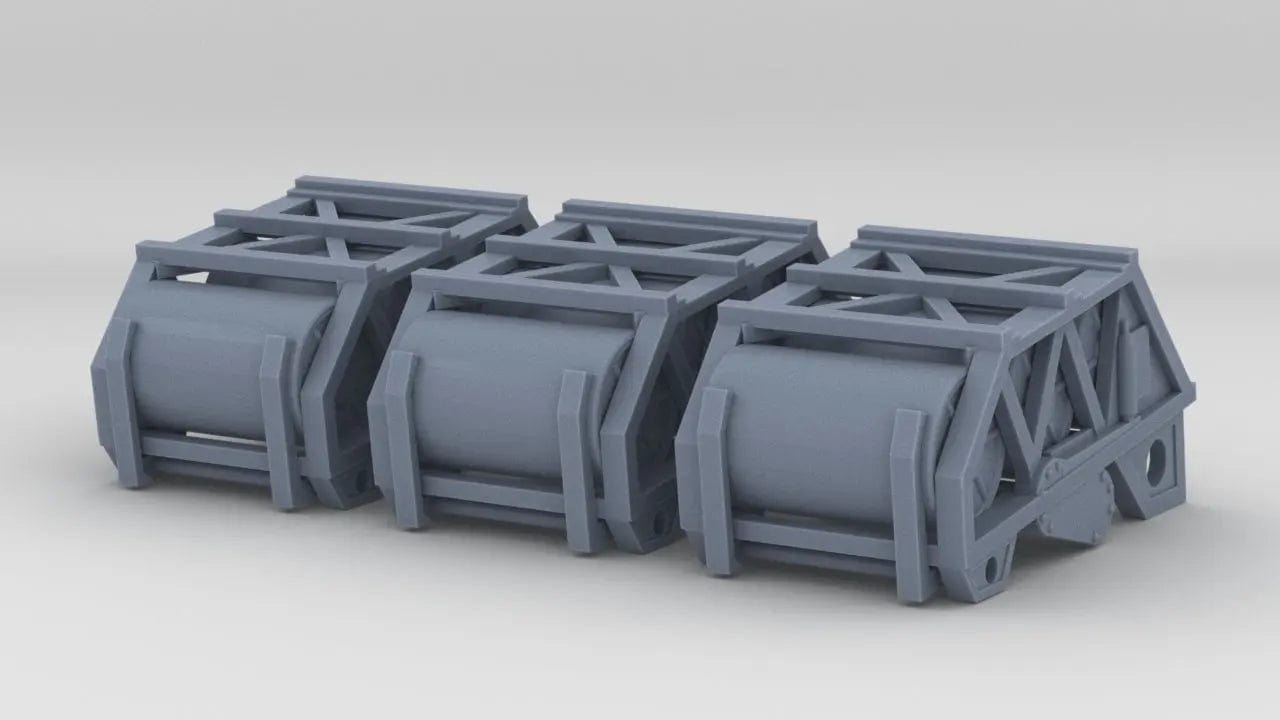 1/128 DKM Release Track w/ Depth Charge Set (3pcs) - distefan 3d print