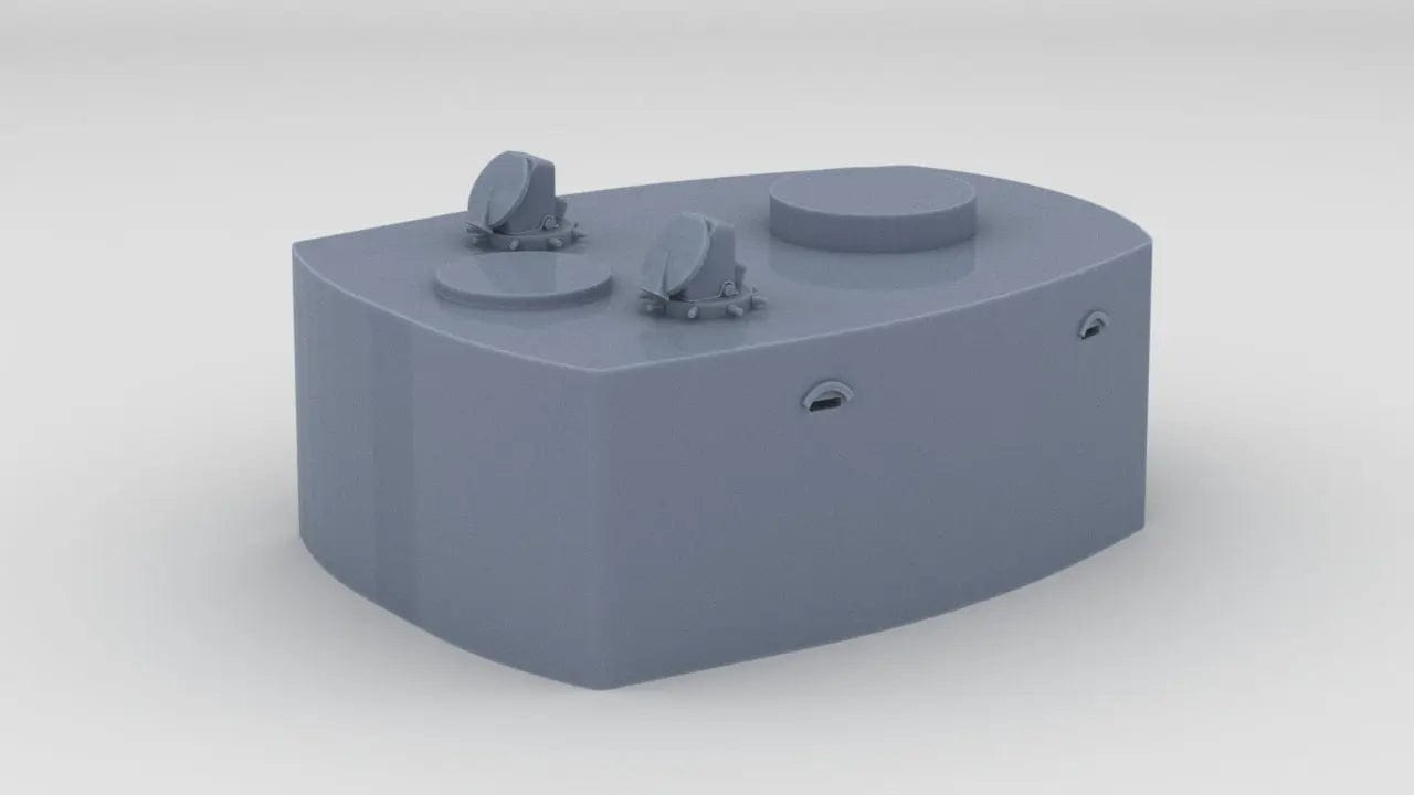 1/128 DKM Scharnhorst Fire Control Post Aft - distefan 3d print