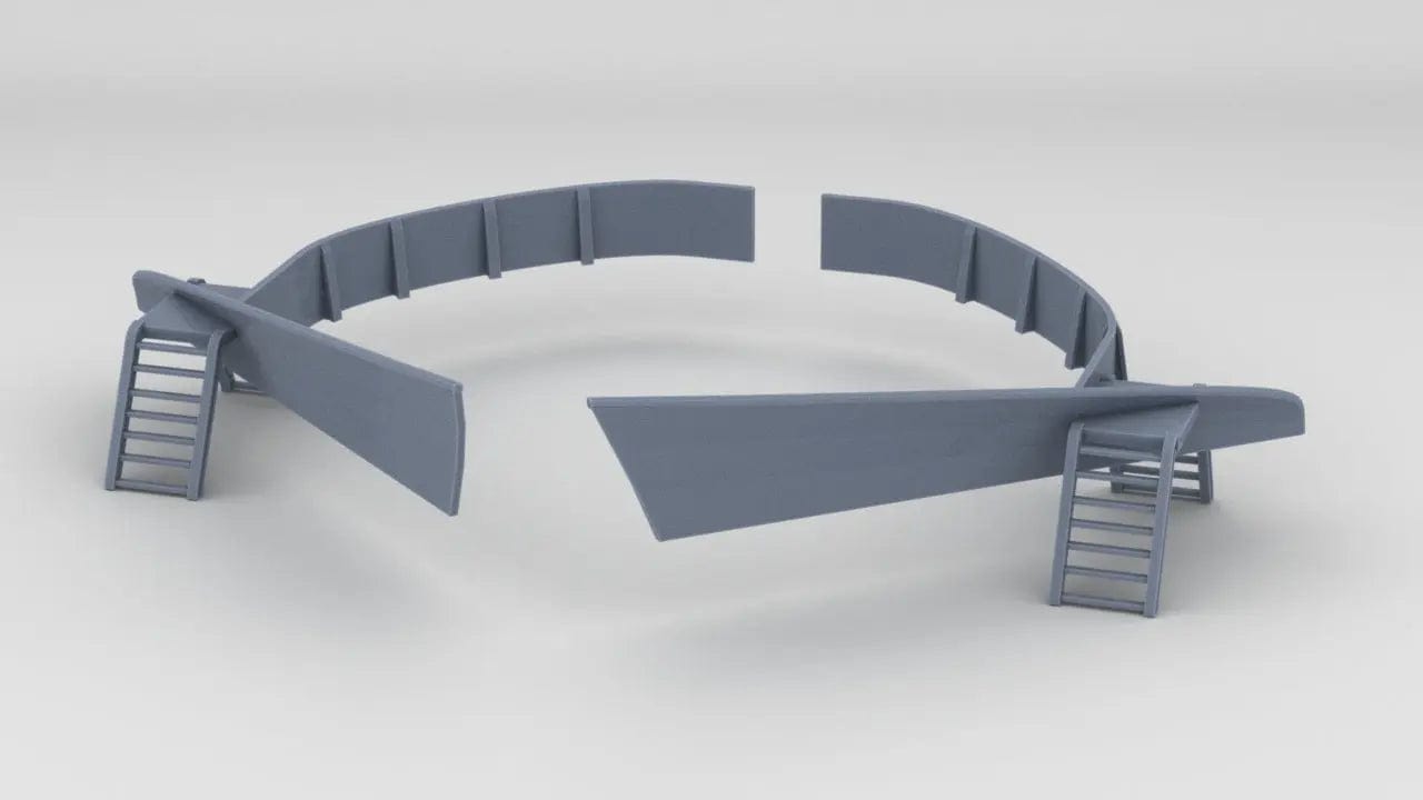 1/128 DKM Scharnhorst Forward Breakwater Set - distefan 3d print