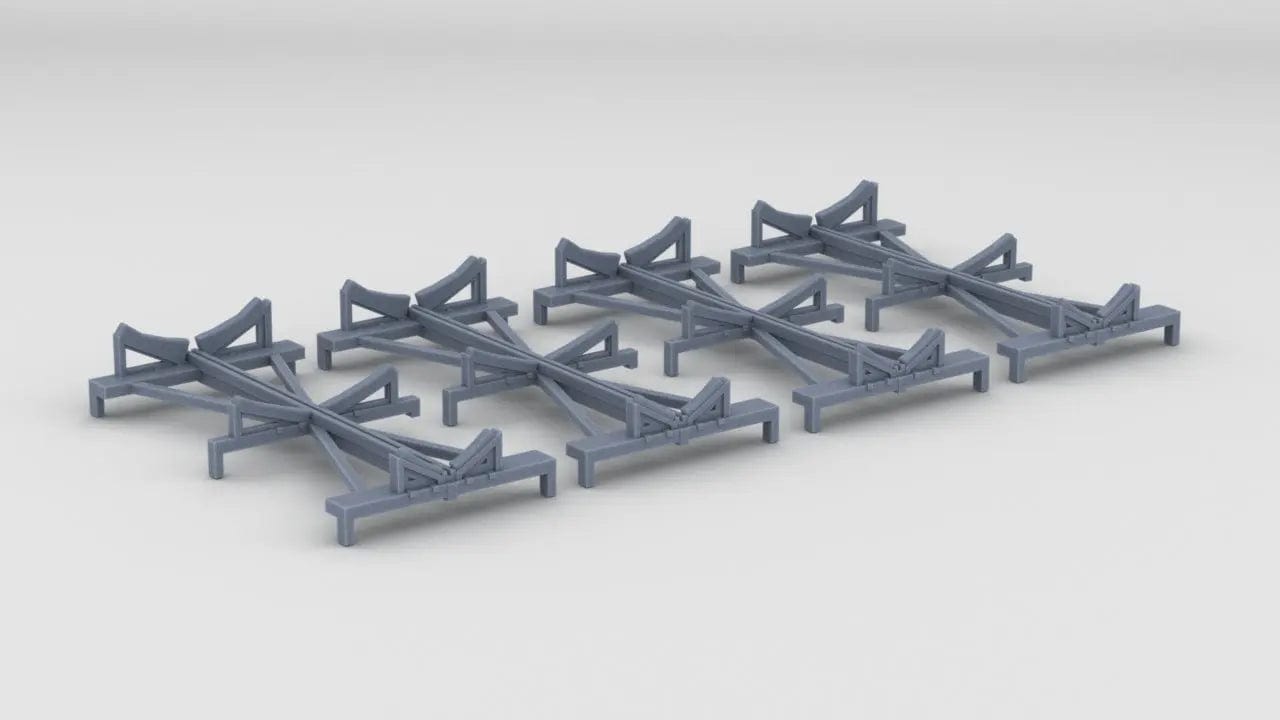 1/128 DKM Scharnhorst Funnel Assembly/Boat Racks Set (4pcs) - distefan 3d print