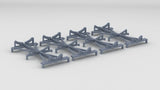 1/128 DKM Scharnhorst Funnel Assembly/Boat Racks Set (4pcs)