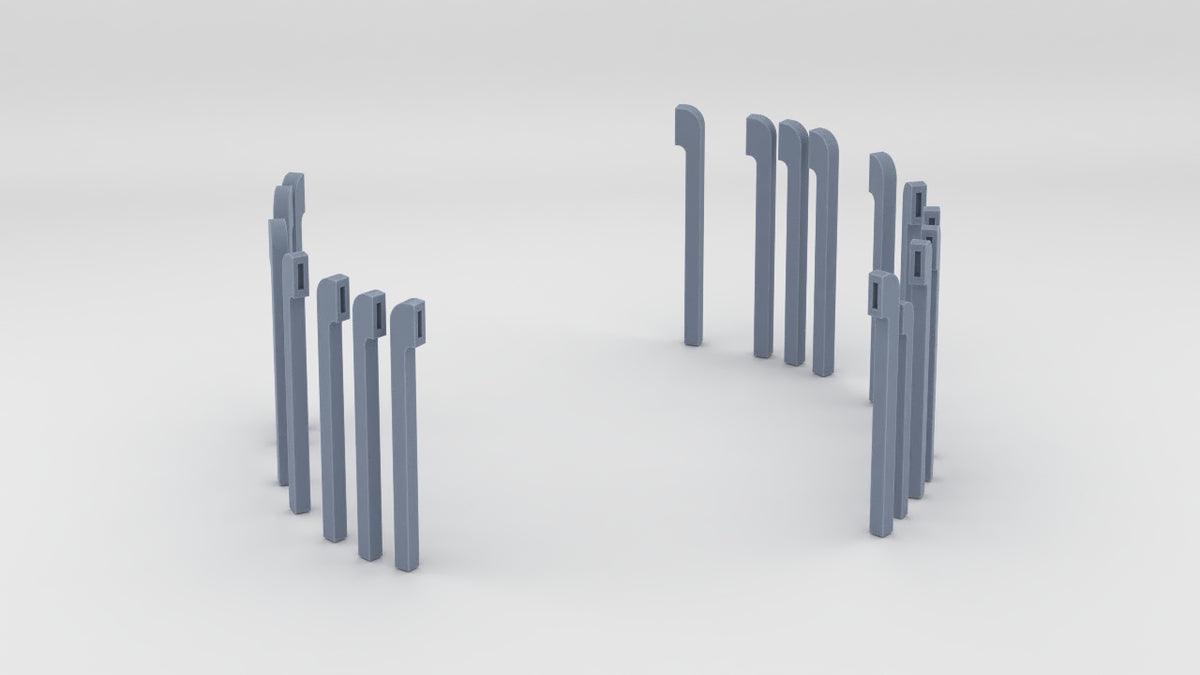 1/128 HMS Aft Turret Barbette Vents Set (18pcs) - distefan 3d print