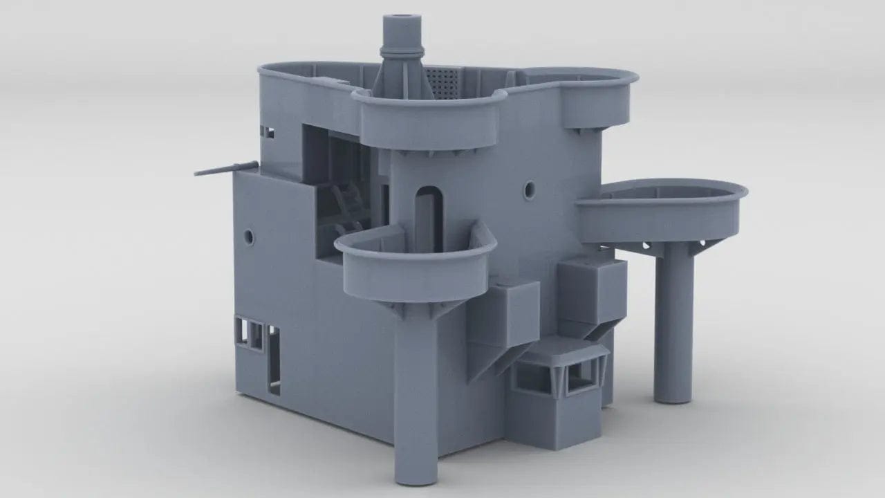 1/128 HMS Hood - Aft Deck 2 - distefan 3d print