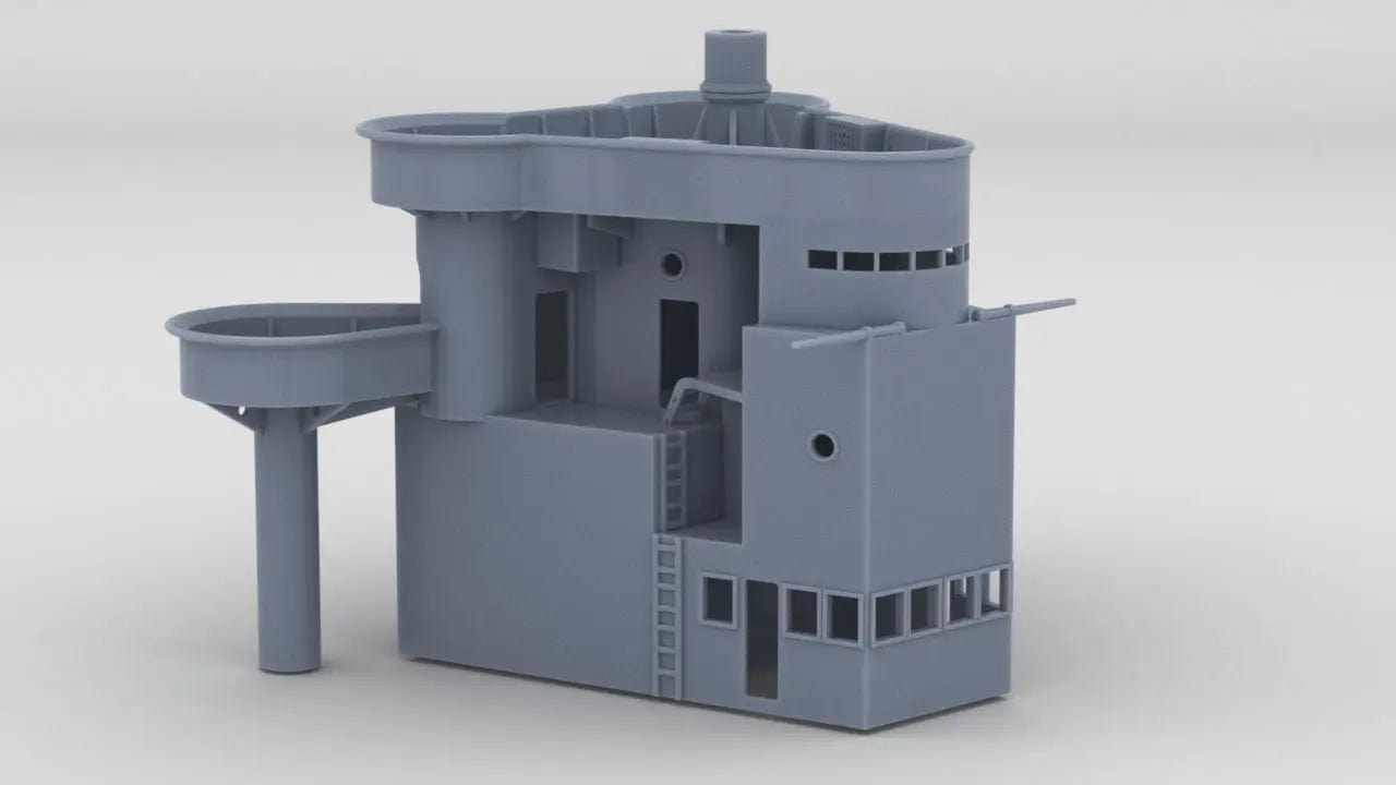 1/128 HMS Hood - Aft Deck 2 - distefan 3d print