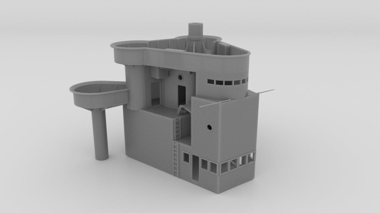 1/128 HMS Hood - Aft Deck 2 - distefan 3d print