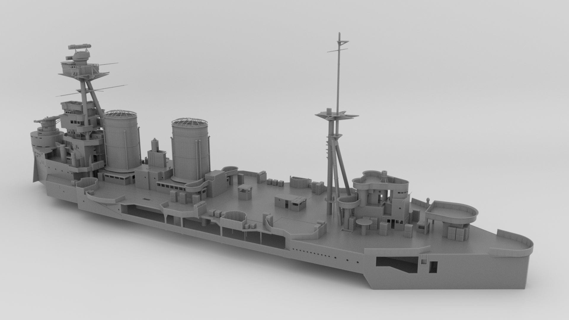 1/128 HMS Hood Battlecruiser Set - distefan 3d print