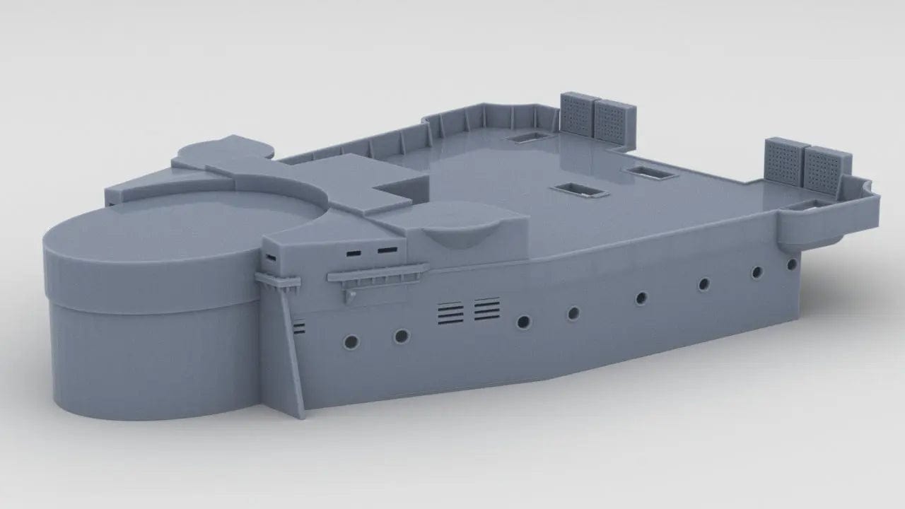 1/128 HMS Hood - Forward Deck 2 - distefan 3d print