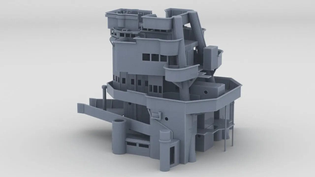 1/128 HMS Hood - Forward Deck 3 Bridge - distefan 3d print