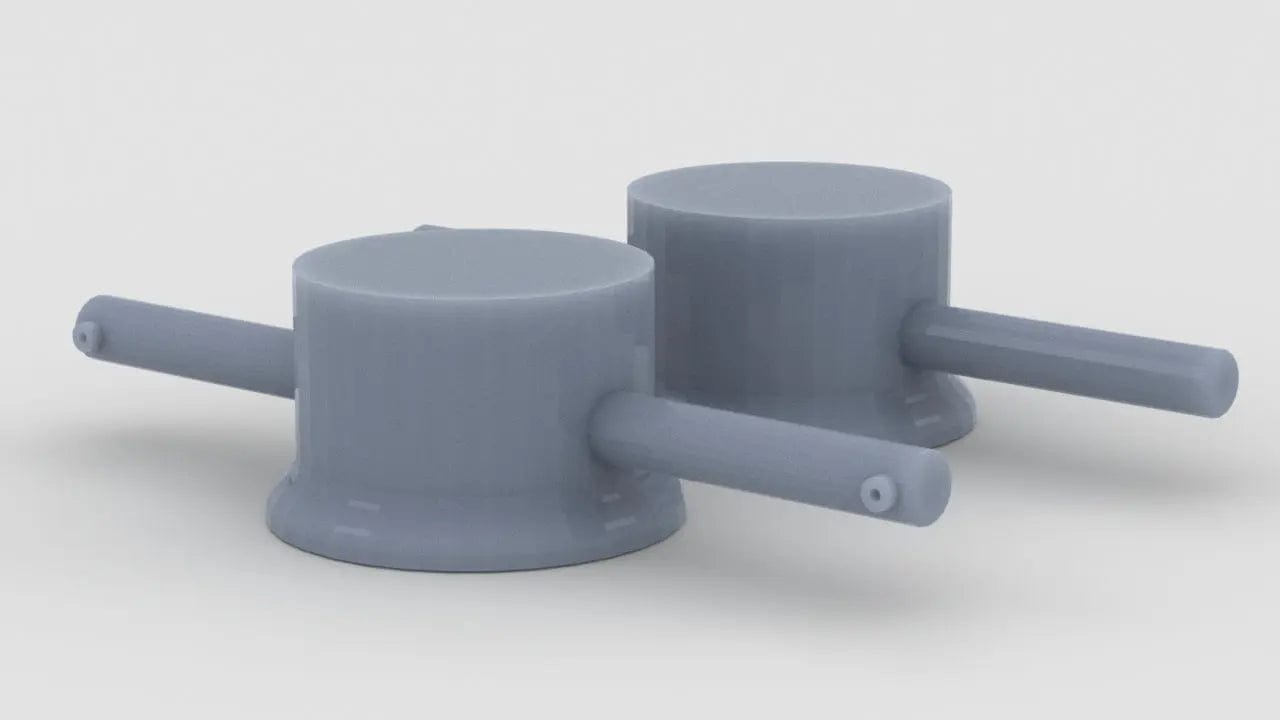 1/128 HMS Hood - Forward Deck 3 Rangefinder Set - distefan 3d print