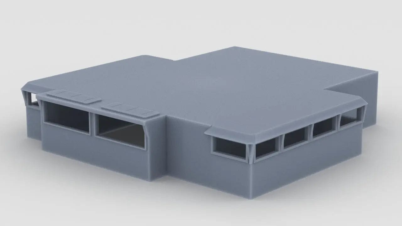 1/128 HMS Hood - Forward Funnel Housing - distefan 3d print