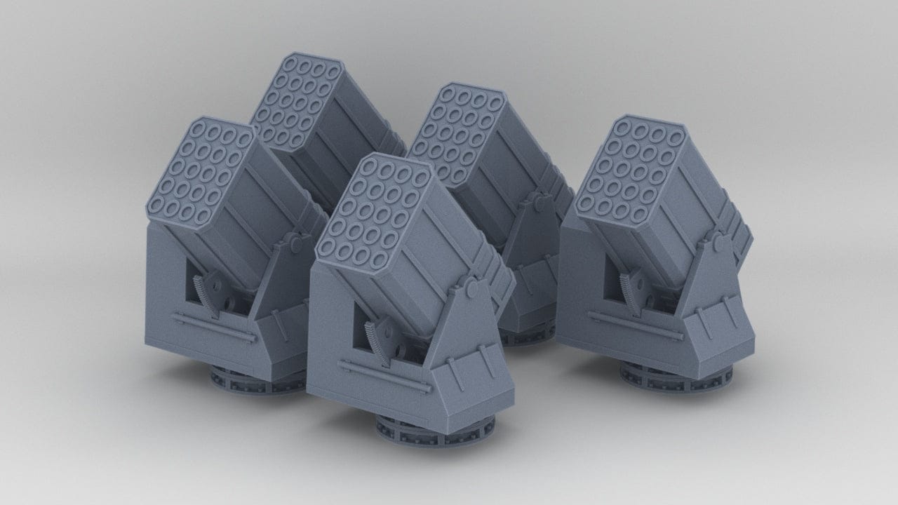 1/128 HMS UP AA Rocket Set (5pcs) - distefan 3d print