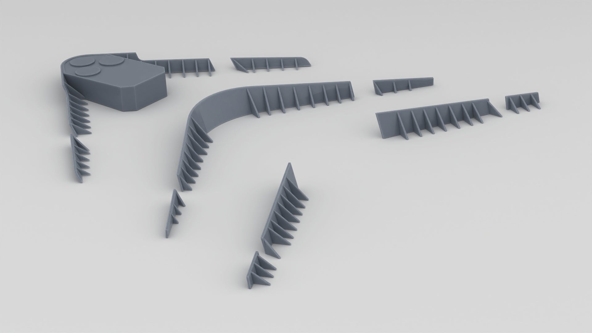 1/128 HMS Vanguard Breakwaters Set - distefan 3d print
