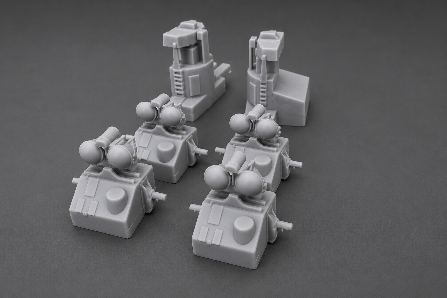 1/128 HMS Vanguard Director Control Towers - distefan 3d print