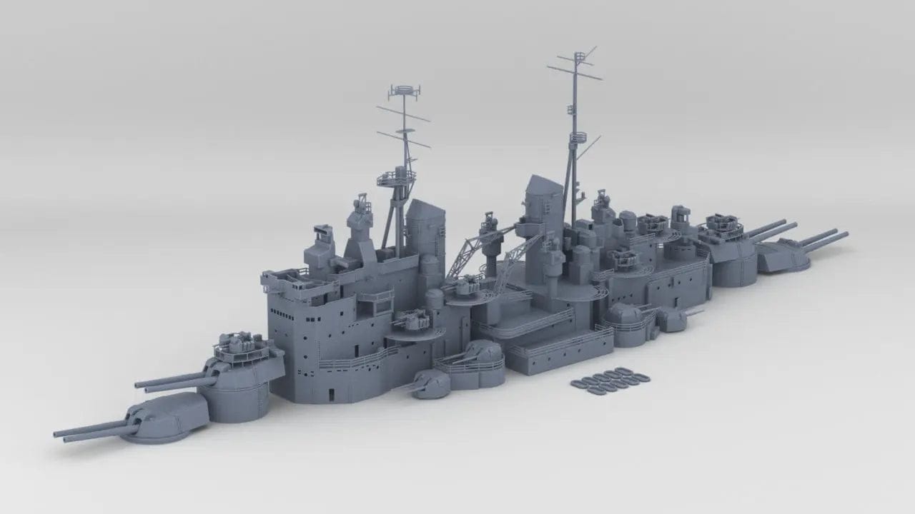 1/128 HMS Vanguard Set - distefan 3d print
