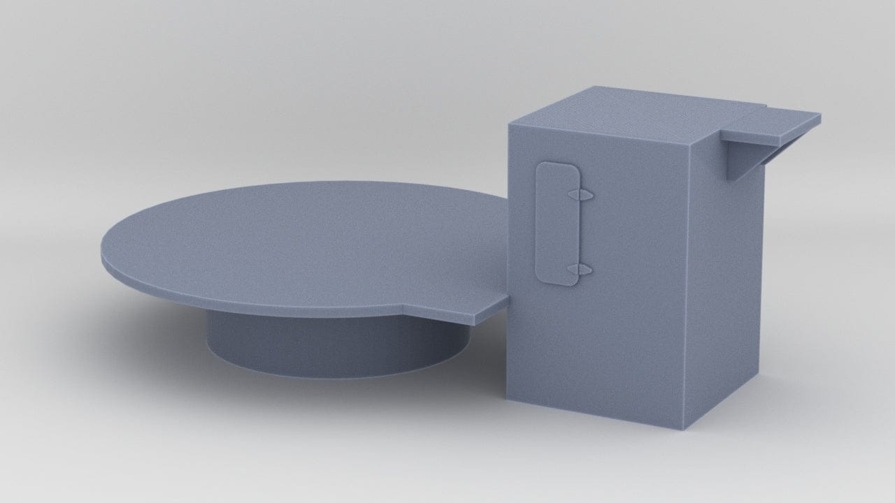 1/128 HMS Vanguard Stern Structure (for Sextuple Bofors Mounts) - distefan 3d print