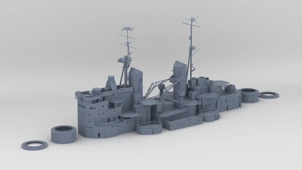 1/128 HMS Vanguard Structure Set - distefan 3d print