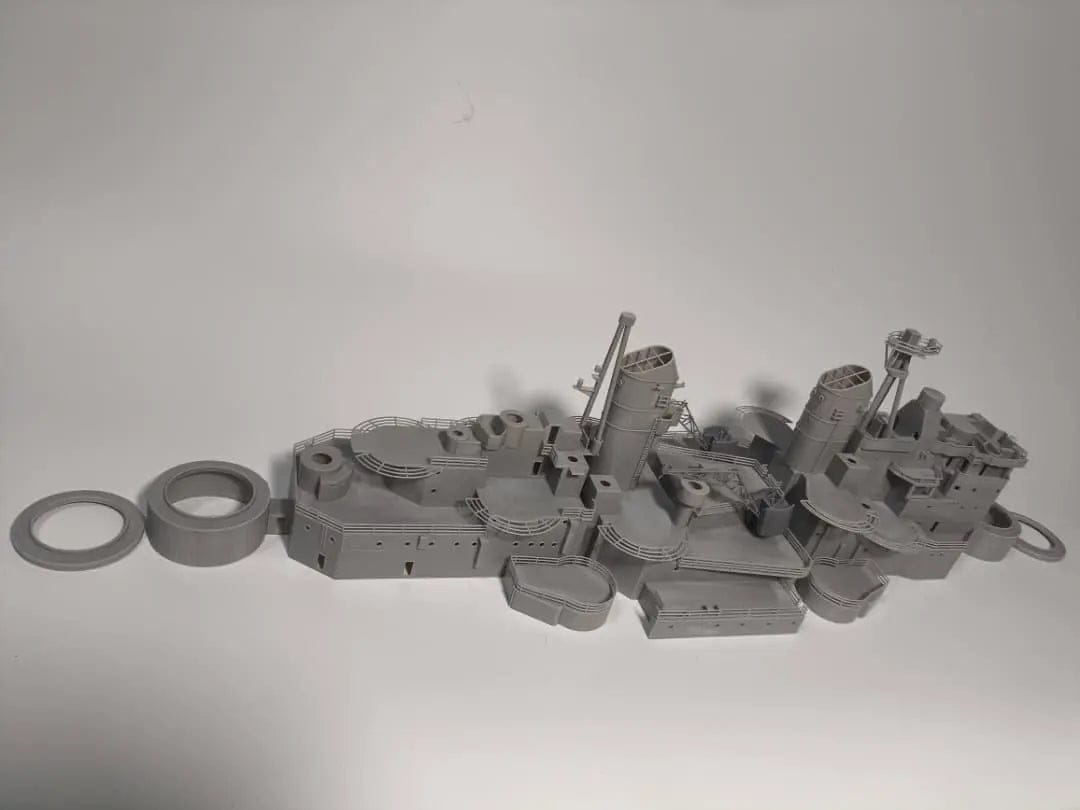 1/128 HMS Vanguard Structure Set - distefan 3d print