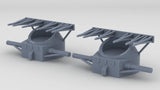 1/128 HMS Warspite 4in high Angled Control Tower Set (2pcs)