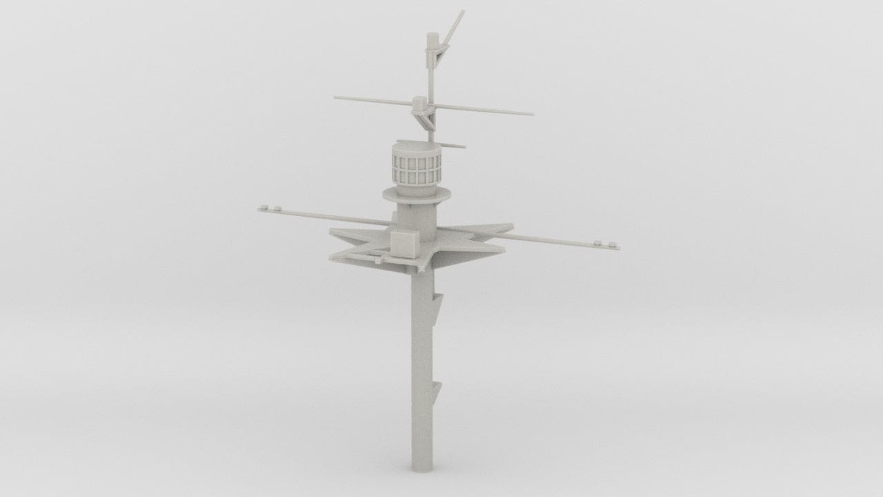 1/128 HMS Warspite Main Mast Forward - distefan 3d print