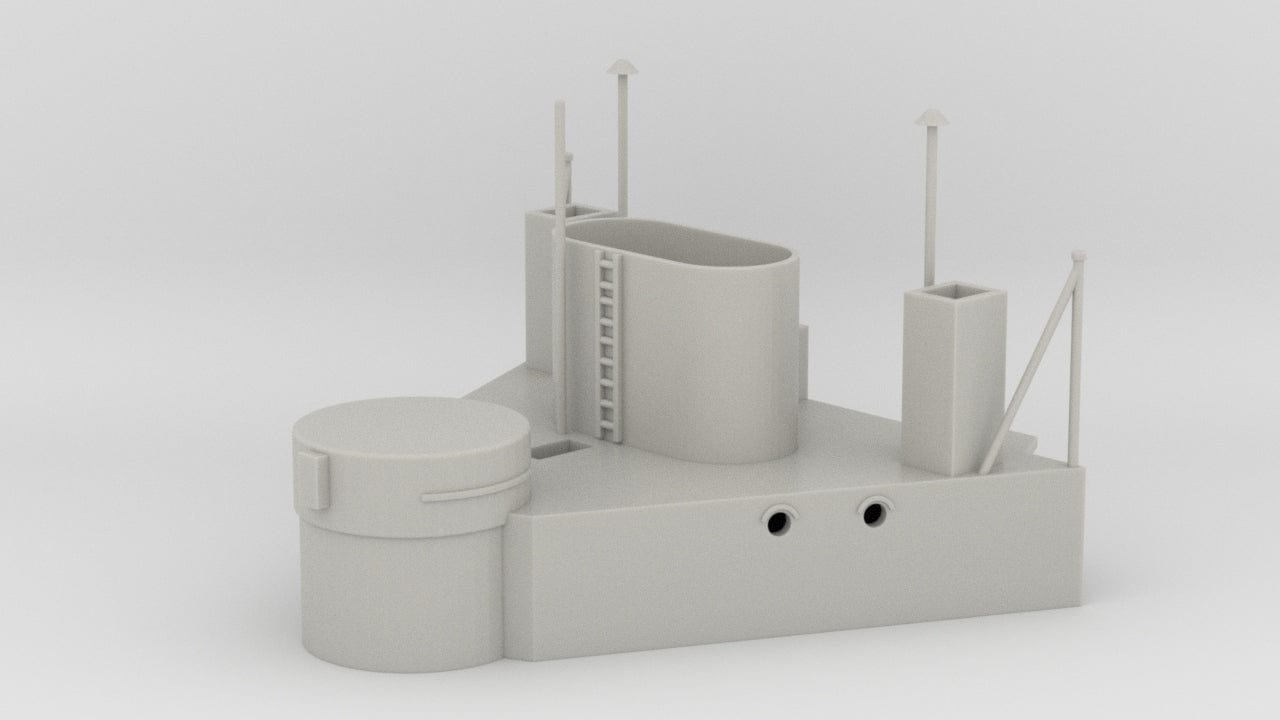 1/128 HMS Warspite Superstructure Aft Deck 2 - distefan 3d print