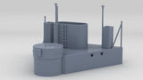 1/128 HMS Warspite Superstructure Aft Deck 2
