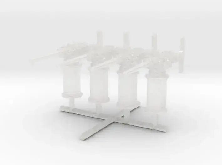 1/128 RN QF 3 pounder (46mm) hotchkiss set 4pcs - distefan 3d print