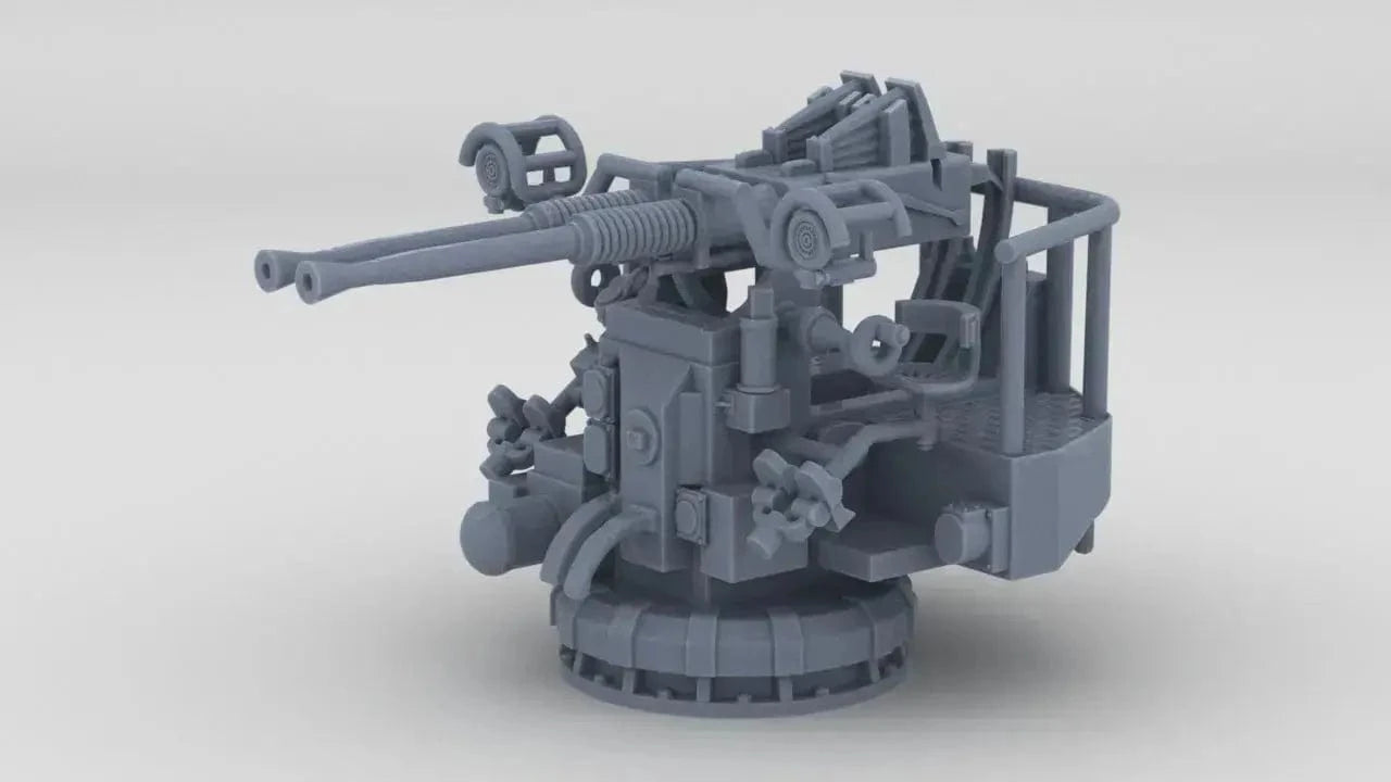 1/128 USN 40mm Bofors Twin Mount - distefan 3d print