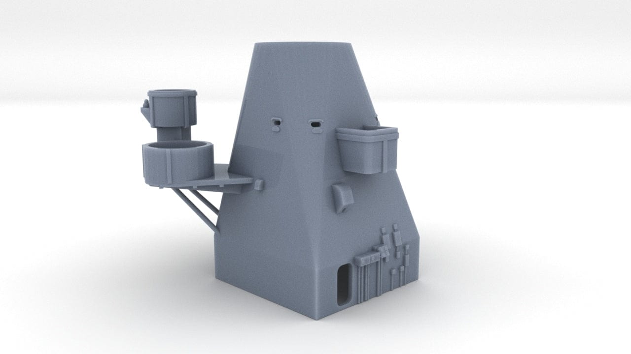 1/128 USS Missouri (BB-63) Aft Deck 3 Rangefinder House - distefan 3d print
